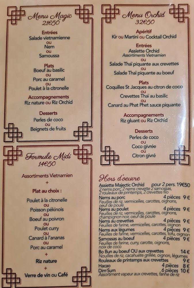 Majestic Orchid - Menu Image 4